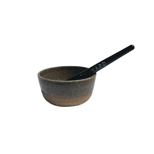 Handcrafted Ceramic Face Mask Bowl + Brush Set